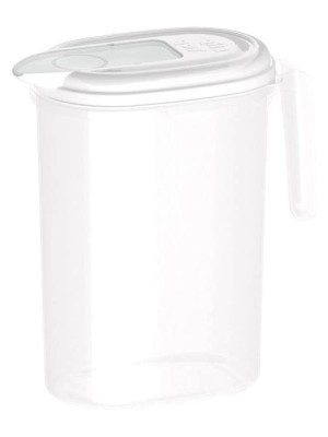 JARRA GRADUADA C/TAMPA FLIP TOP 2L BRANCA UN.