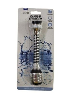 ADAPTADOR DE TORNEIRA FLEXIVEL UNIVERSAL 15X3,2CM UN.