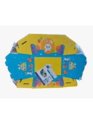 CESTA PASCOA M PCT C/20PCS 17X12,5X8CM ESTAMPA DOCE DIVERSÃO