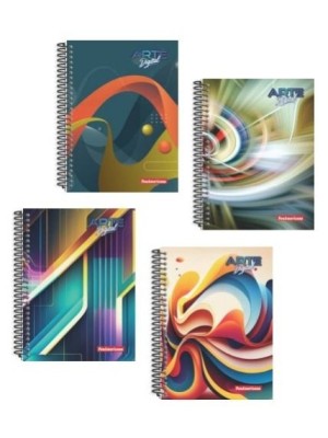 CADERNO UNIVERSITARIO 80FLS CD ARTE DIGITAL 1X1