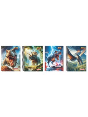 CADERNO UNIVERSITARIO 160FLS CD DINO 10X1