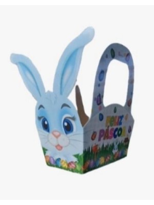 CESTA AZUL COELHO 20X12X11CM UN. PRODAC