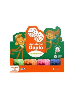 APONTADOR DUPLO DADO COM DEPOSITOCX C/12UN. LEO&LEO
