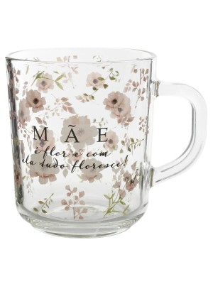 CANECA DIA DAS MAES VIDRO 250ML UN. CASCAVEL