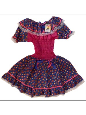 VESTIDO CAIPIRA ADULTO TAM. UNICO UN. BELLA FESTA