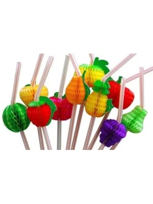 CANUDO FRUTAS C/12PCS 24CM UN.