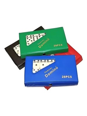 JOGO DE DOMINO TIPO OSSO 28PCS 7MM C/ ESTOJO
