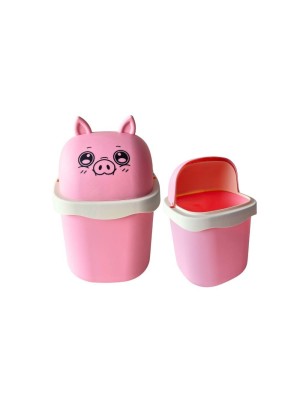 LIXEIRA DE PLASTICO 1,5L PORCO UN.