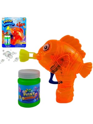 LANCA BOLHAS PEIXE PLASTICO 14X13X5CM UN. 