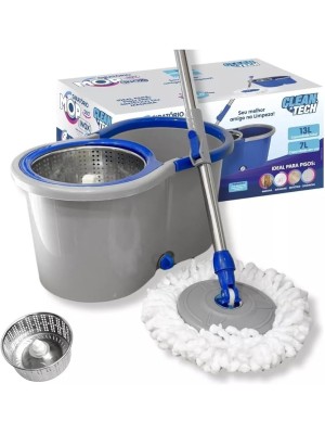 MOP GIRATORIO 13L CESTO INOX BALDE: 45X26X22CM CABO: 80-110CM  UN.