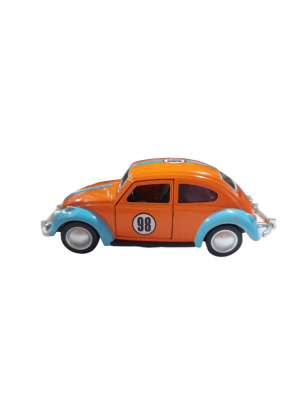 Fusca Miniatura Clássico Carrinho De Ferro Coleção Fricção, Partes Articuladas