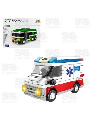 Bloco de Montar Carros Da Cidade Modelos Sortidos Toy King TK-AB7867