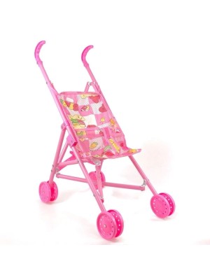 Carrinho De Boneca Feminino Infantil Divertido Resistente Rosa Crianças