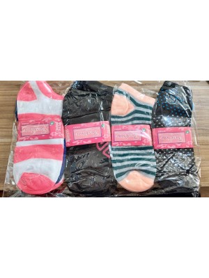 Kit Meia Faminina Sapatilha Colorida Tamanho do 34 ao 39