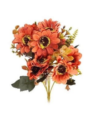Buque de Gerberas com 10 Flores Varias Cores com 28cm