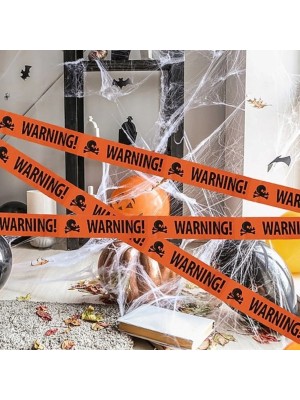 Faixa Cena do Crime 3m x 6,5cm Decoração Halloween Festa Temática Mistério