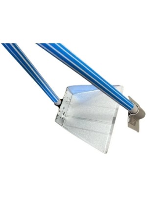 Kit Pa de Zinco com Cabo de Madeira e Aparador Zinco 70cm