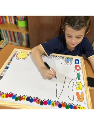 Quadro Branco Lousa Branca Infantil 50X70 Lousinha