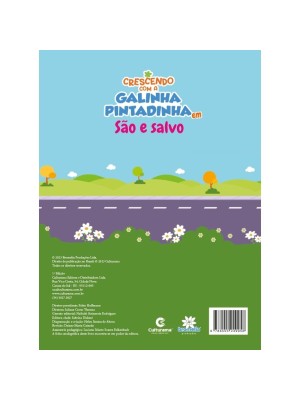 Livro Infantil Crescendo Com A Galinha Pintadinha - São E Salvo Folheto