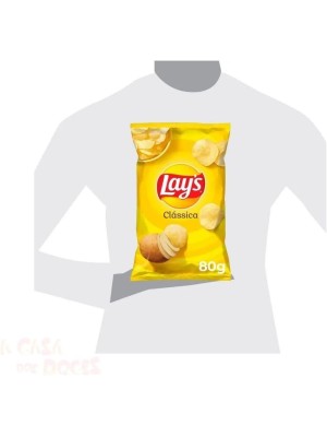 Lays Clássica Elma Chips Pacote Médio com 70g