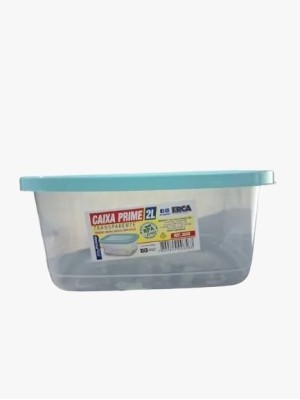 Pote De Plástico Transparente Com Tampa - 2L