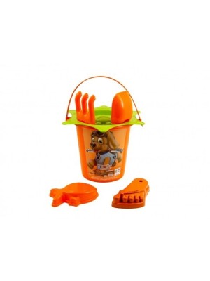 Balde De Praia Dog Para Crianças Com Acessórios Infantil Cores Variadas