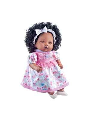 BONECA COLLEZIONE ANGELINA 62 FRASES NEGRA 62CM  MILK