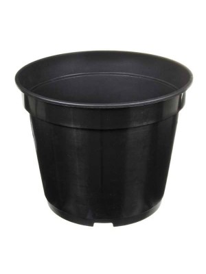 Vaso de Plantio P24 Preto Plástico Resistente para Jardins, Hortas e Paisagismo