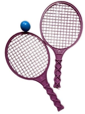 CONJ. RAQUETE PLASTICA C/ 2PCS E BOLA UN. BRUBRIKA