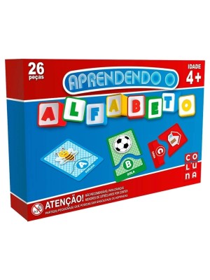 Jogo Pedagógico Aprendendo o Alfabeto com 26 Pecas