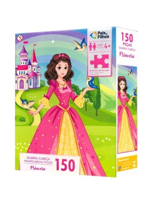 Quebra-Cabeça Princesas 150 Peças Pais & Filhos Infantil Educativo