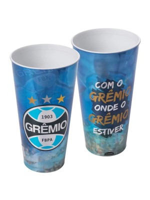 Copo Grêmio 700ml com Escudo Oficial – Torcida Tricolor com Estilo
