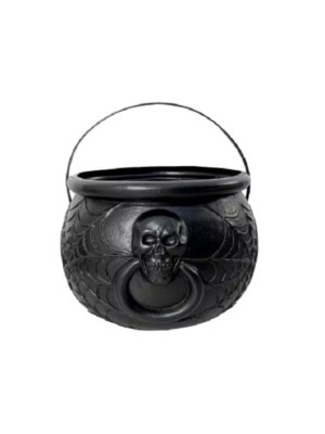 Caldeirão G Bruxa Preto 13,5x20x20cm