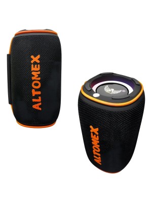 Caixa de Som BTA Altomex Bluetooth RGB Portátil 17x10,5x10cm Prova d’Água com Entrada USB e Cartão de Memória