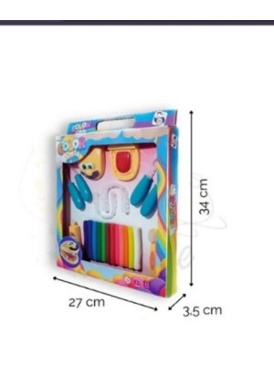 Massinha de Modelar Infantil Color Smile com 12 Cores Vibrantes e Acessórios Plásticos Divertidos