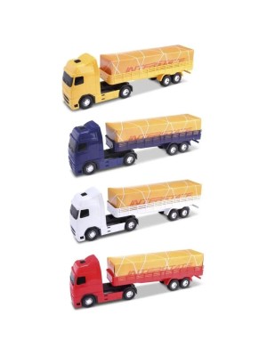 Caminhão Interstate Carga Seca Brinquedo Infantil Educativo Veículo de Transporte Resistente