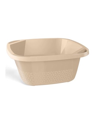 Bacia Plástica 8,5L Capuccino Utensílio Multiuso para Cozinha Lavanderia e Área de Serviço