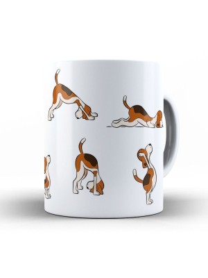 Caneca Porcelana 150ml PET Faixa Terramada – Caneca Decorativa Pequena para Café, Chá, Cappuccino e Bebidas Quentes
