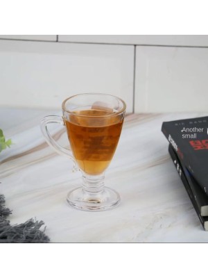 Taça de Vidro para Cappuccino 120ml – Elegante e Ideal para Cafés Especiais