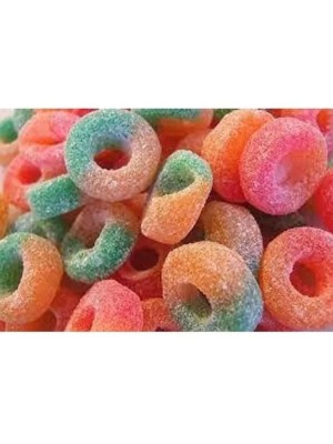 Gomets Goma Anel Ácido 150g Doces Gelatinosos Coloridos com Açúcar e Toque Azedinho para Festa, Lembrancinha e Revenda