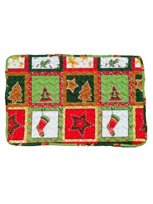 Tapete de Poliéster de Natal 80x50cm Estampado Decorativo Fácil de Lavar Ideal para Entrada, Sala, Cozinha, Quarto e Árvore de Natal