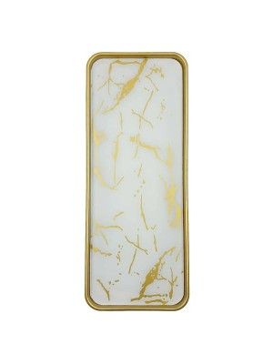 Bandeja Decorativa 30x11,8x1,5cm Compacta Elegante Versátil para Organização e Decoração de Sala Quarto Banheiro e Aparador