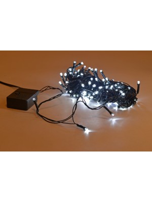 Pisca LED 100 Leds 9M Branco com 8 Funções de Iluminação Pisca-Pisca Fio Verde para Árvore de Natal e Decoração Festas