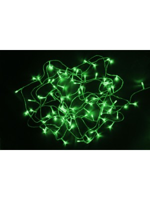 Pisca LED 100 Leds 220V 8M Verde com 8 Funções de Iluminação Pisca-Pisca Fio Transparente para Árvore de Natal Festas Vitrines Decoração