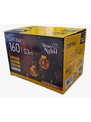 Cortina 10 Bolas LED 3x0,9M Bivolt Pisca-Pisca Expansível Branco Quente com 8 Funções de Iluminação para Janelas Paredes Varandas Decoração Natal Fest