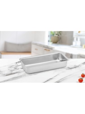 Forma Pão Polida N°03 30,5x14x4,5cm em Alumínio Brilhante – Assadeira Retangular para Pães, Bolos e Tortas