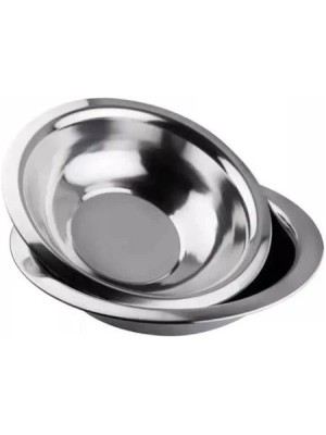 Tigela Inox 17cm Bowl de Aço Inoxidável Multiuso para Cozinha, Saladas e Massas – Durável, Higiênica e de Fácil Limpeza