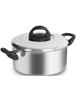 Cacarola Polida N16 27x17,5x7cm Alumínio Brilhante com Tampa – Alta Durabilidade e Distribuição de Calor Uniforme