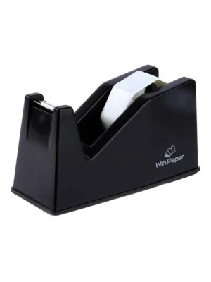 Suporte para Fita Adesiva Win Paper Office – Dispenser de Mesa com Lâmina Metálica e Base Pesada Antiderrapante, Ideal para Escritório e Escola