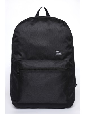 Mochila Juvenil Full Color Preta Reforçada com Bolso Frontal e Compartimento Amplo para Escola e Uso Diário